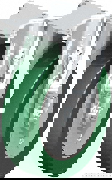 Rigid Top Plate Caster: Polyurethane-Elastomer Blickle Softhane, 8