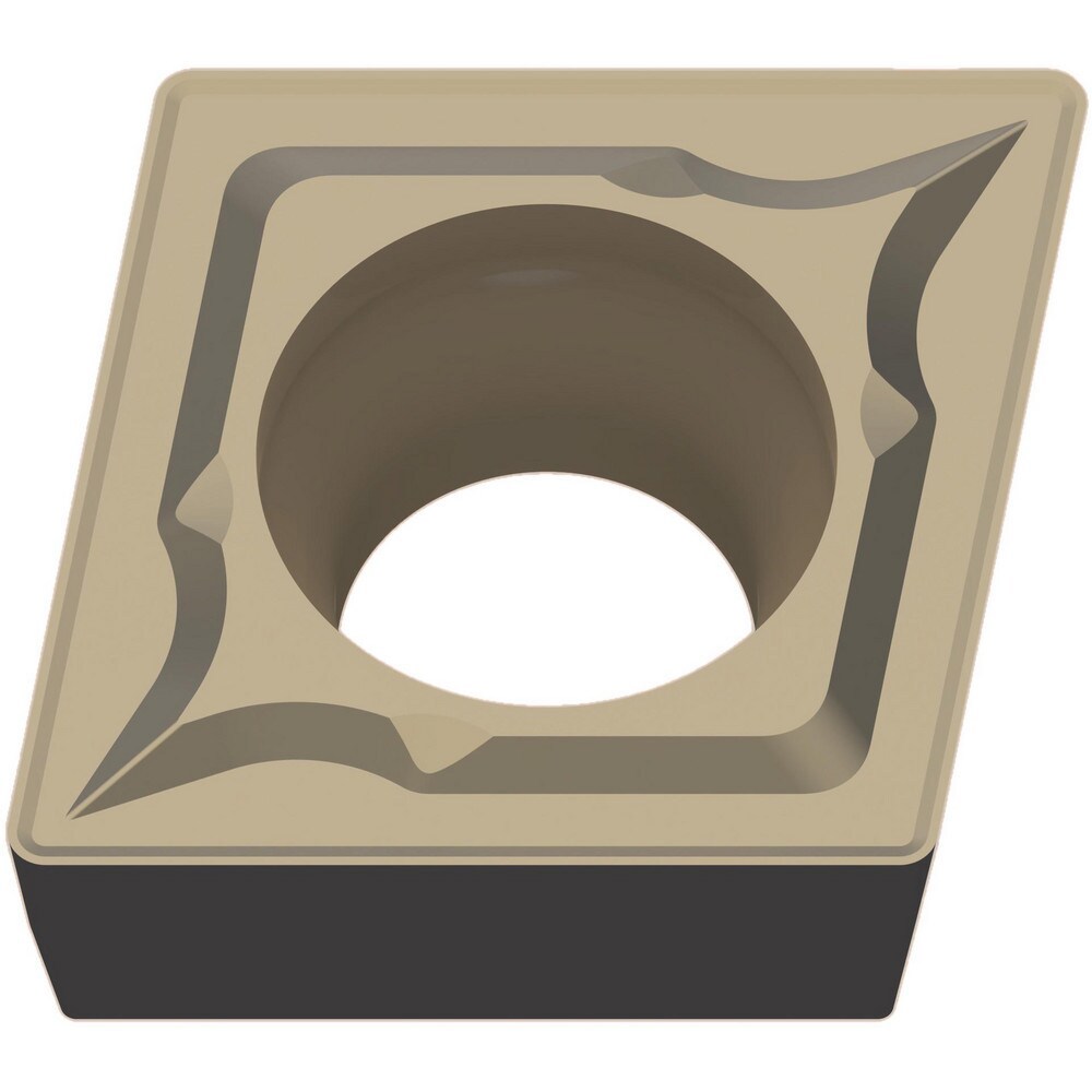 Turning Inserts; Relief Angle: 7.000 ; Insert Style: CCMT ; Corner Radius (mm): 1.20 ; Corner Radius (Inch): 3/64 ; Corner Radius (Decimal Inch): 0.0469 ; Included Angle: 80.00