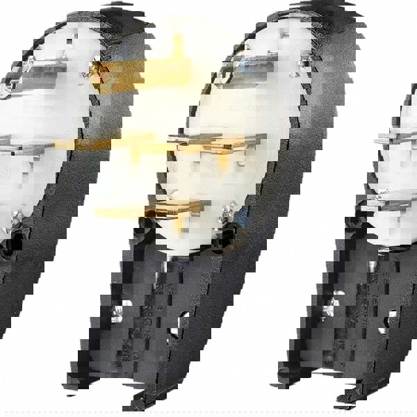 Straight Blade Plug: Industrial, 15-30P, 250VAC, Black & White