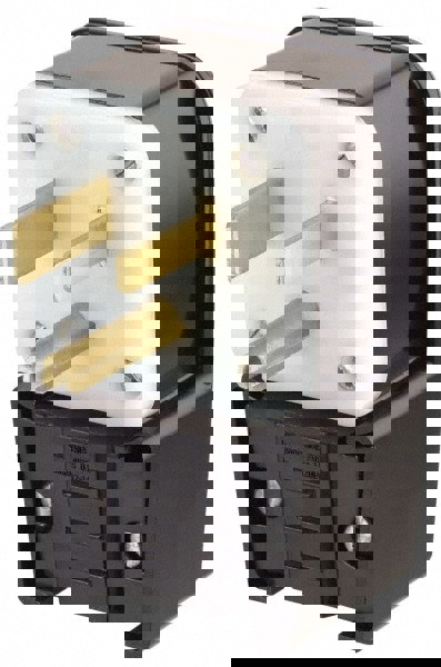 Straight Blade Plug: Industrial, 15-30P, 250VAC, Black