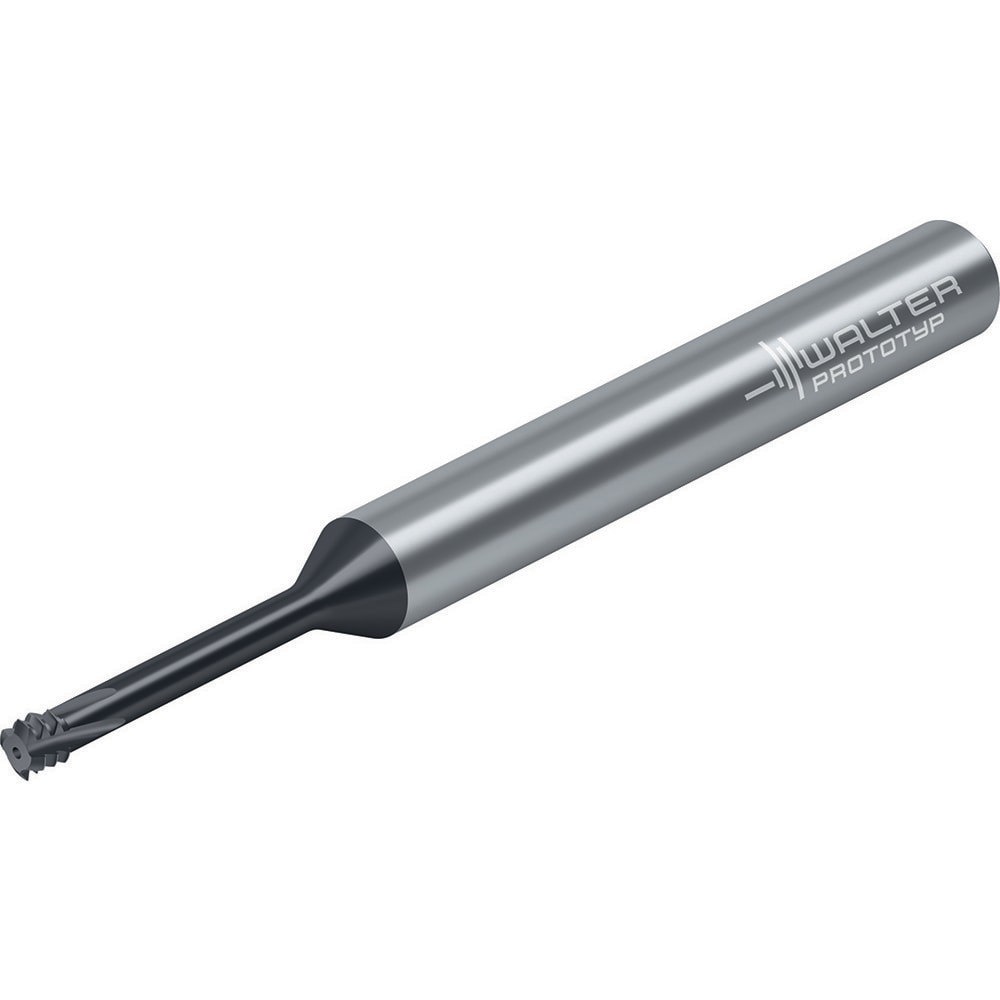 Helical Flute Thread Mills; Material: Solid Carbide ; Thread Size (mm): M4x0.7 ; Thread Type: Internal ; Shank Diameter (mm): 6.0000 ; Shank Diameter (Decimal Inch): 0.2362 ; Cutting Diameter (mm): 3.10