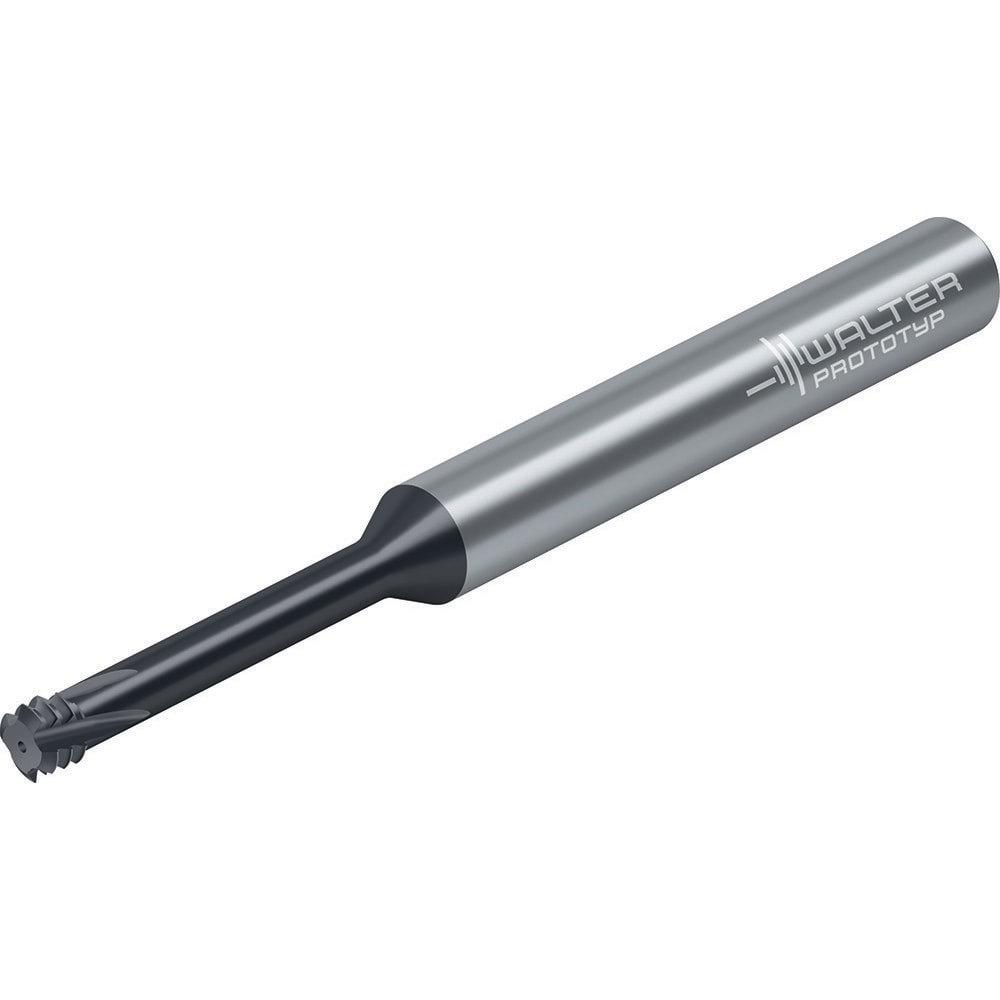 Helical Flute Thread Mills; Material: Solid Carbide ; Thread Size (mm): M5x0.8 ; Thread Type: Internal ; Shank Diameter (mm): 6.0000 ; Shank Diameter (Decimal Inch): 0.2362 ; Cutting Diameter (mm): 4.00