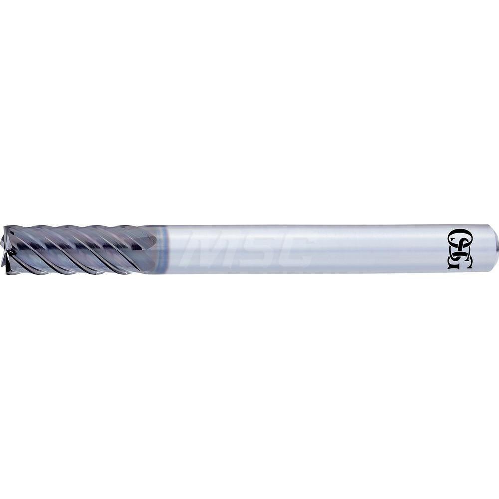 Square End Mill: 7/64'' Dia, 0.2734'' LOC, 1/4'' Shank Dia, 2-1/2'' OAL, 3 Flutes, Solid Carbide