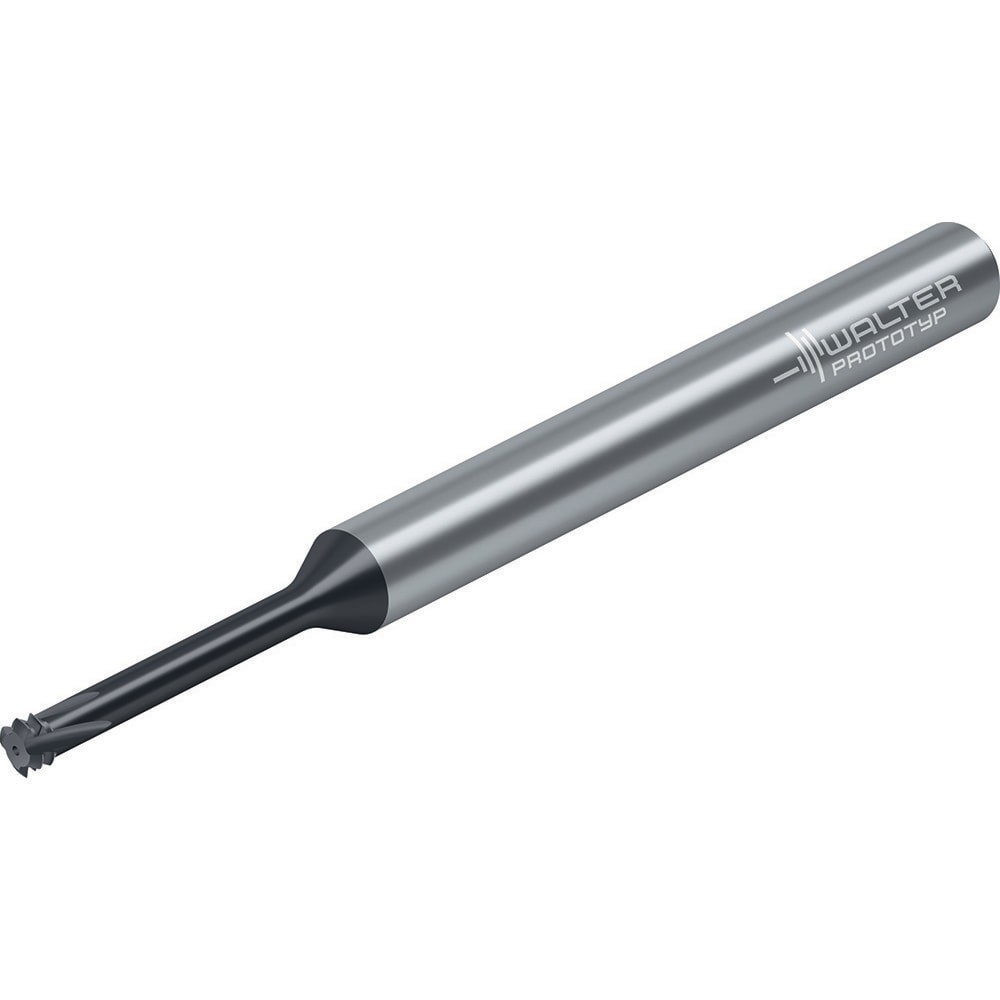 Helical Flute Thread Mills; Material: Solid Carbide ; Thread Size (mm): M3x0.5 ; Thread Type: Internal ; Shank Diameter (mm): 4.0000 ; Shank Diameter (Decimal Inch): 0.1575 ; Cutting Diameter (mm): 2.30