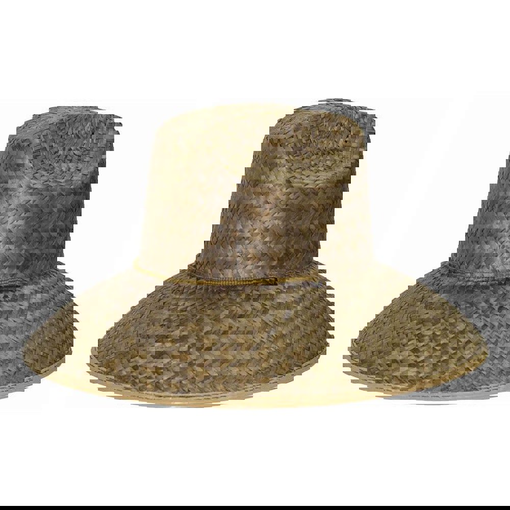 Hat: Straw, Brown, Size Universal, Cross-Hatch