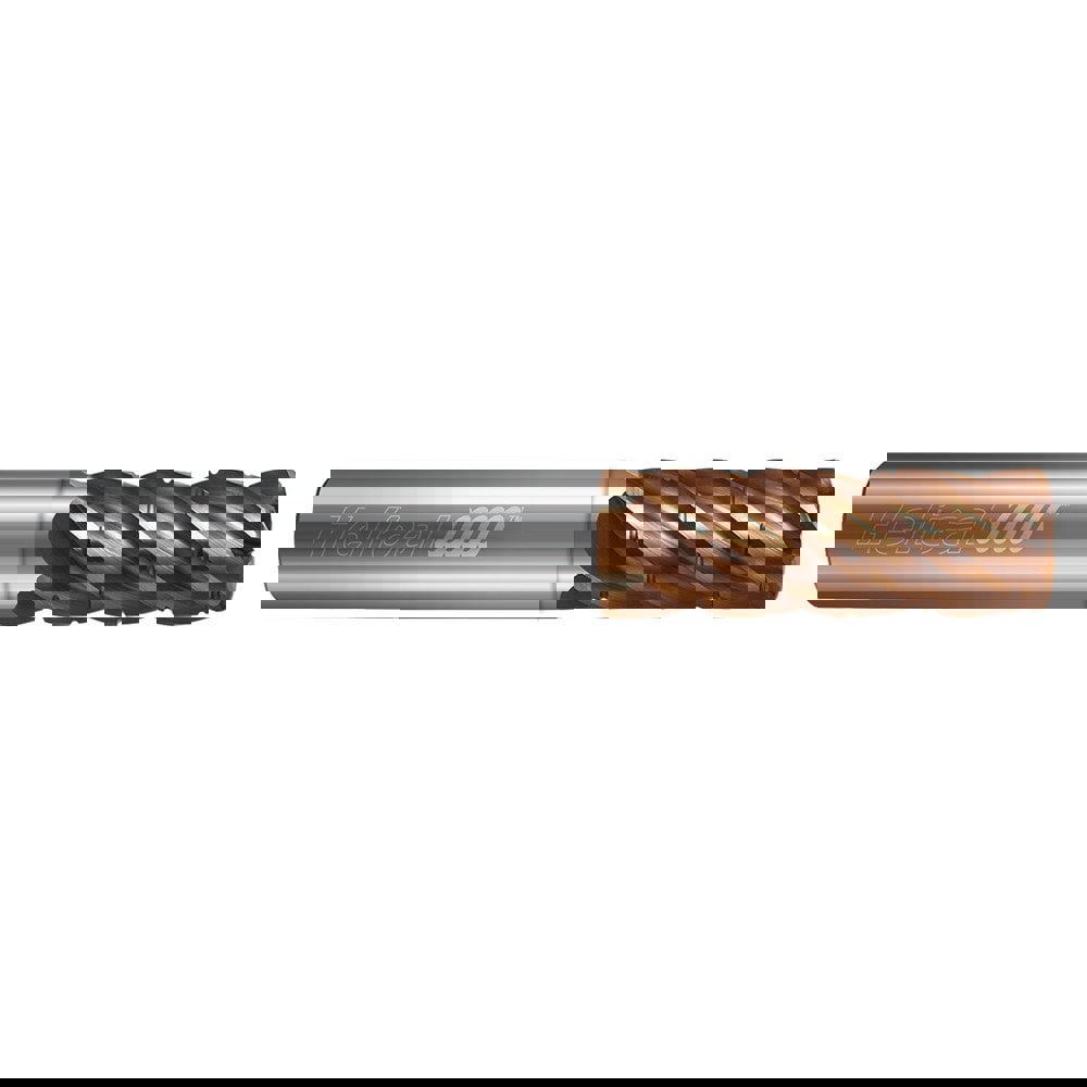 High-Feed End Mills; Mill Dia (Decimal Inch): 0.2500; Mill Dia (Inch): 1/4; Program Radius (Decimal Inch): 0.0314; Number of Flutes: 5; Material: Solid Carbide; Finish/Coating: Tplus; Length of Cut (Decimal Inch): 0.7500; Length of Cut (Inch): 0.7500; Sha