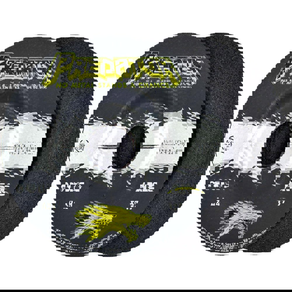 Depressed-Center Wheels; Wheel Diameter (Inch): 4-1/2 ; Wheel Thickness (Inch): 1/4 ; Hole Size: 7/8 (Inch); Wheel Type: Type 27 ; Abrasive Material: Ceramic Alumina ; Grit: 24