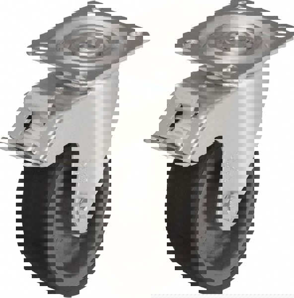 Swivel Top Plate Caster: Silicone Rubber, 5