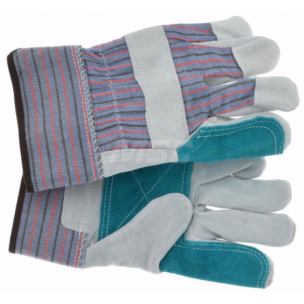 Work Gloves: PRO-SAFE Size Large, Cotton Lined, Cowhide