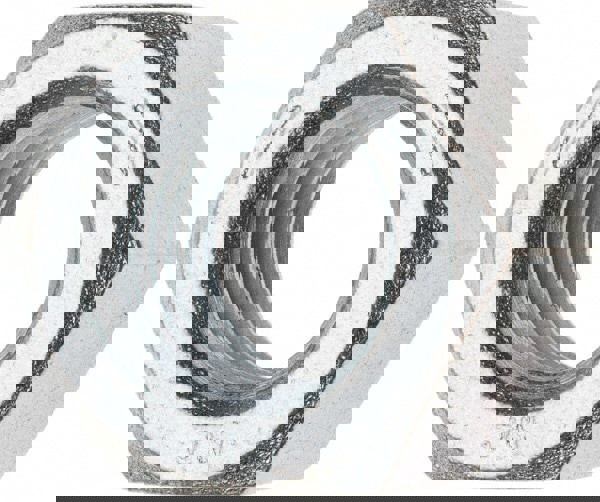 Hex Nut: 1-3/8-6, Grade 5 Steel, Clear Zinc Finish