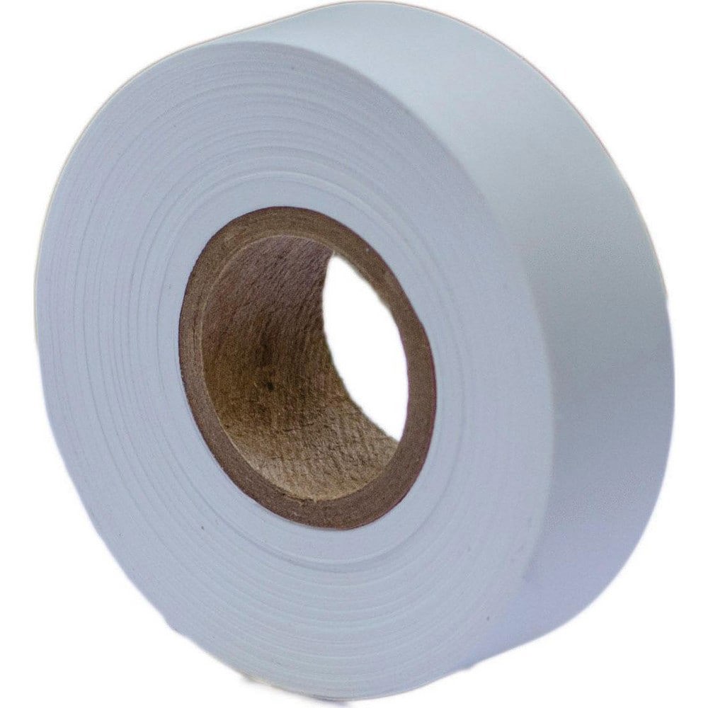 Barricade & Flagging Tape; Legend: None ; Material: PVC; Vinyl ; Thickness (mil): 4 ; Overall Length: 300.00 ; Roll Length (Feet): 300 ; Color: White