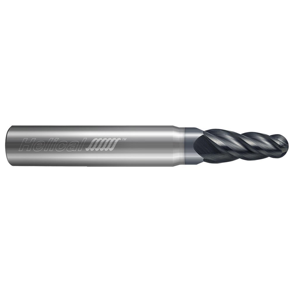 Tapered End Mills; Mill Diameter (Decimal Inch): 0.1875; Length of Cut (Inch): 1; Taper Angle Per Side: 5.00; End Mill Material: Solid Carbide; End Shape: Ball; Flute Type: Spiral; Overall Length (Decimal Inch): 2.5000; Overall Length (Inch): 2-1/2; Cente