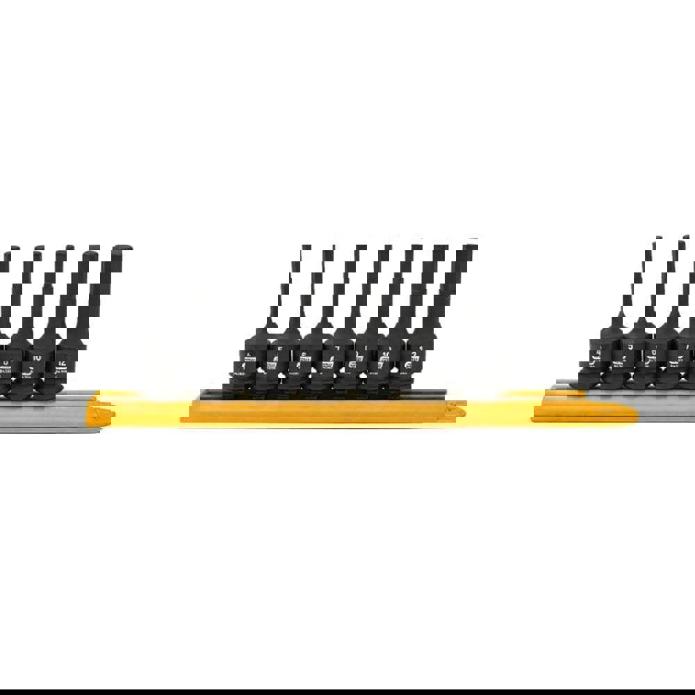 Hex Bit Socket Set: 3/8