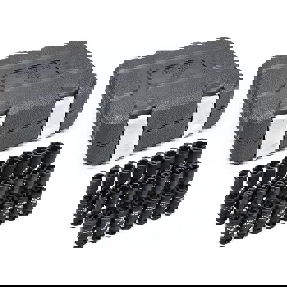 Impact Standard Universal Socket Set: 15 Pc, 3/8