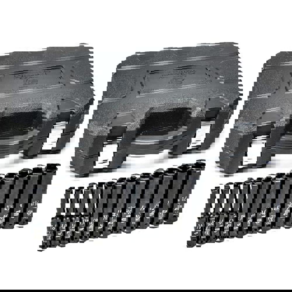 Deep Impact Socket Set: 12 Pc, 1/2