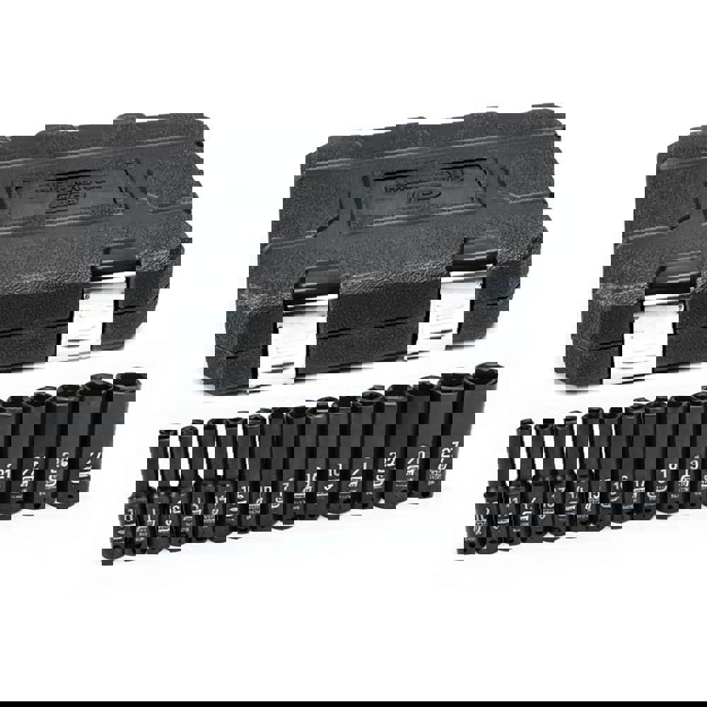Deep Impact Socket Set: 14 Pc, 1/2