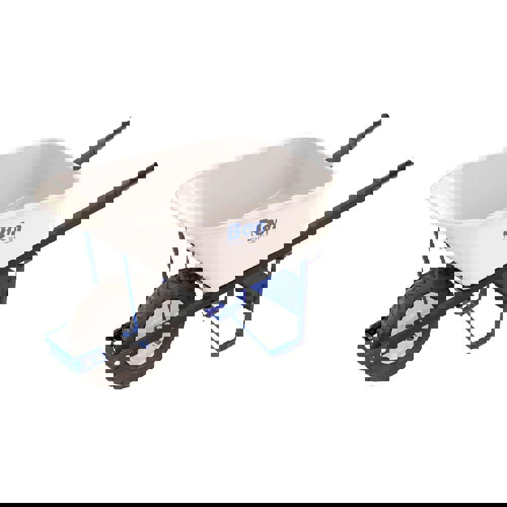 Wheelbarrows; Volume Capacity: 6.0 ; Load Capacity: 250 ; Wheel Material: Rubber ; Tray Material: Steel