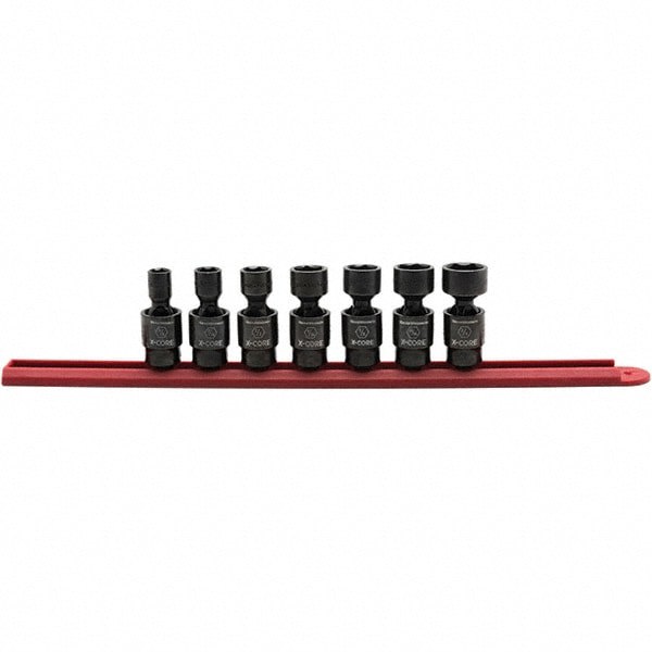 Impact Universal Socket Set: 7 Pc, 3/8