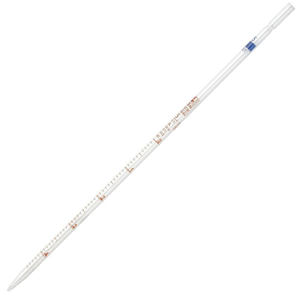 Beakers & Pipettes; Dispensing Type: Drop ; Volume Capacity: 5.0ml ; Pipette Material: Borosilicate Glass ; Color: Clear ; Labware Transparency: Transparent ; Graduations: Yes