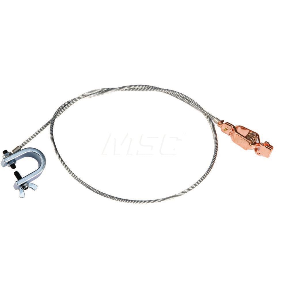 Safety Can Accessories; Type: Antistatic Wires; Antistatic Flexible Wire ; Safety Can Compatibility: Type I & Type II Safety Cans; Non-Metallic Type I Safety Cans; HPLC Disposal Cans ; Material: Steel; Brass ; Color: Silver; Silver and Brass