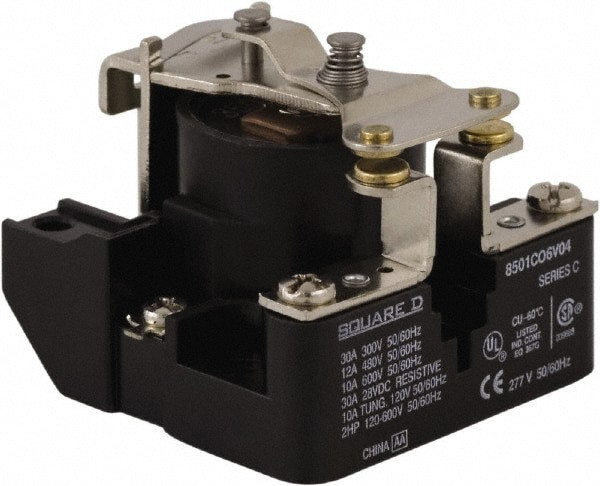 2 hp, 10 VA Power Rating, Electromechanical Screw Clamp General Purpose Relay