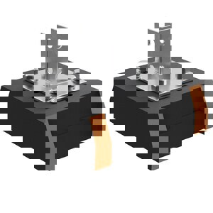 12 in. Electro-galvanized Recycled Rubber Support with Post Base