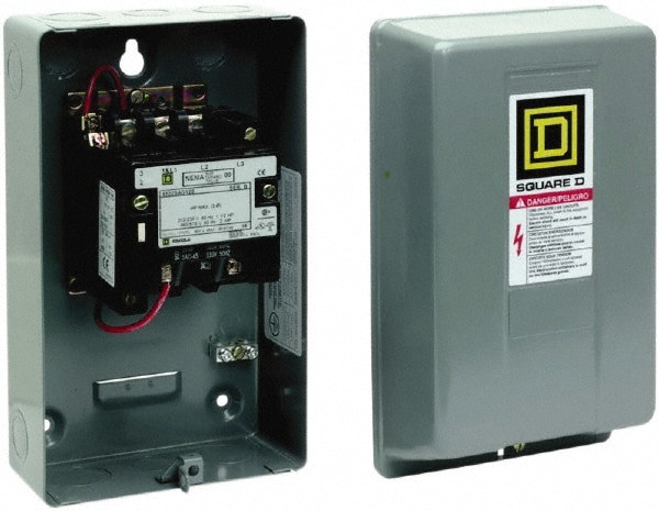 3 Pole, 440 Coil VAC at 50 Hz and 480 Coil VAC at 60 Hz, 9 Amp NEMA Contactor