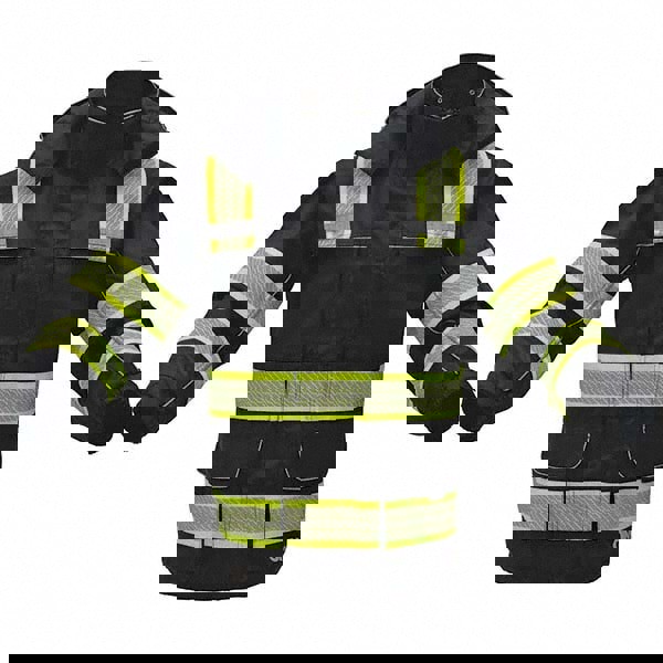 Rain Jacket: Size 4X-Large, Black, Polyester