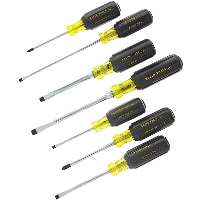 Screwdriver Set: 7 Pc, Cabinet, Keystone & Phillips