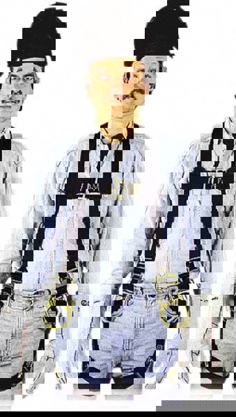 Fall Protection Harnesses: 400 Lb, Single D-Ring Style, Size Universal