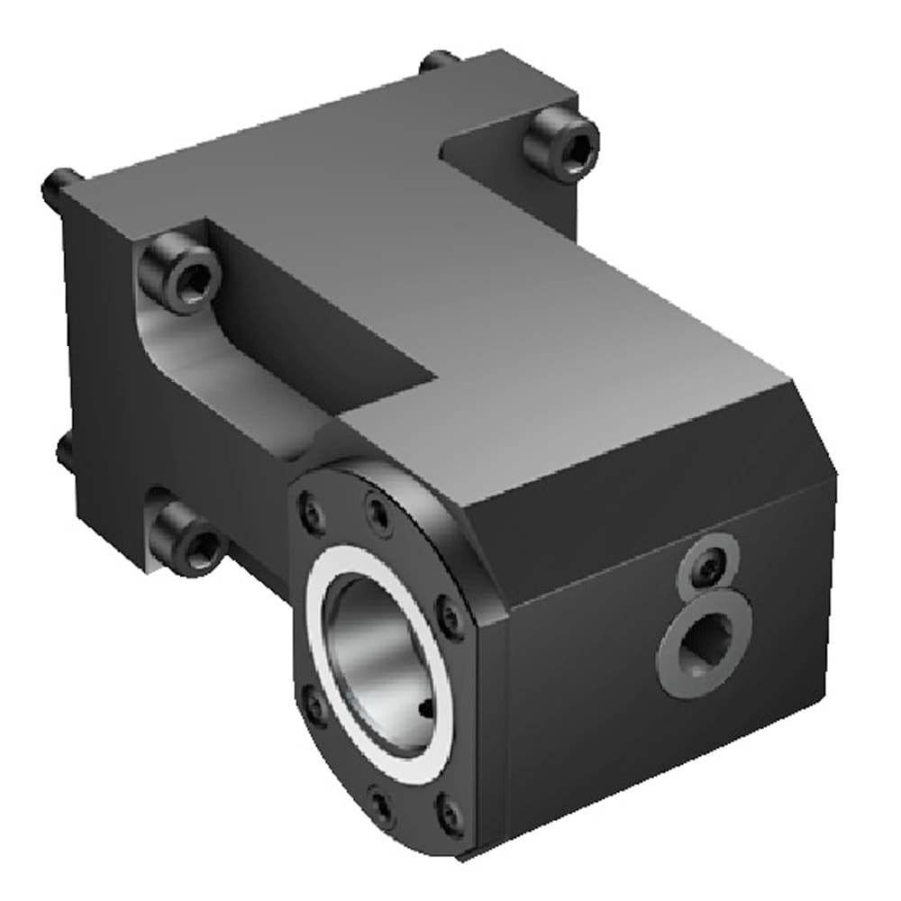 Lathe Modular Clamping Units; Clamping Unit Type: Adapter/Mount ; Connection Size: C4 ; Cutting Direction: Left Hand ; Head Height (Decimal Inch): 4.1732 ; Head Height (mm): 106.000 ; Through Coolant: Yes