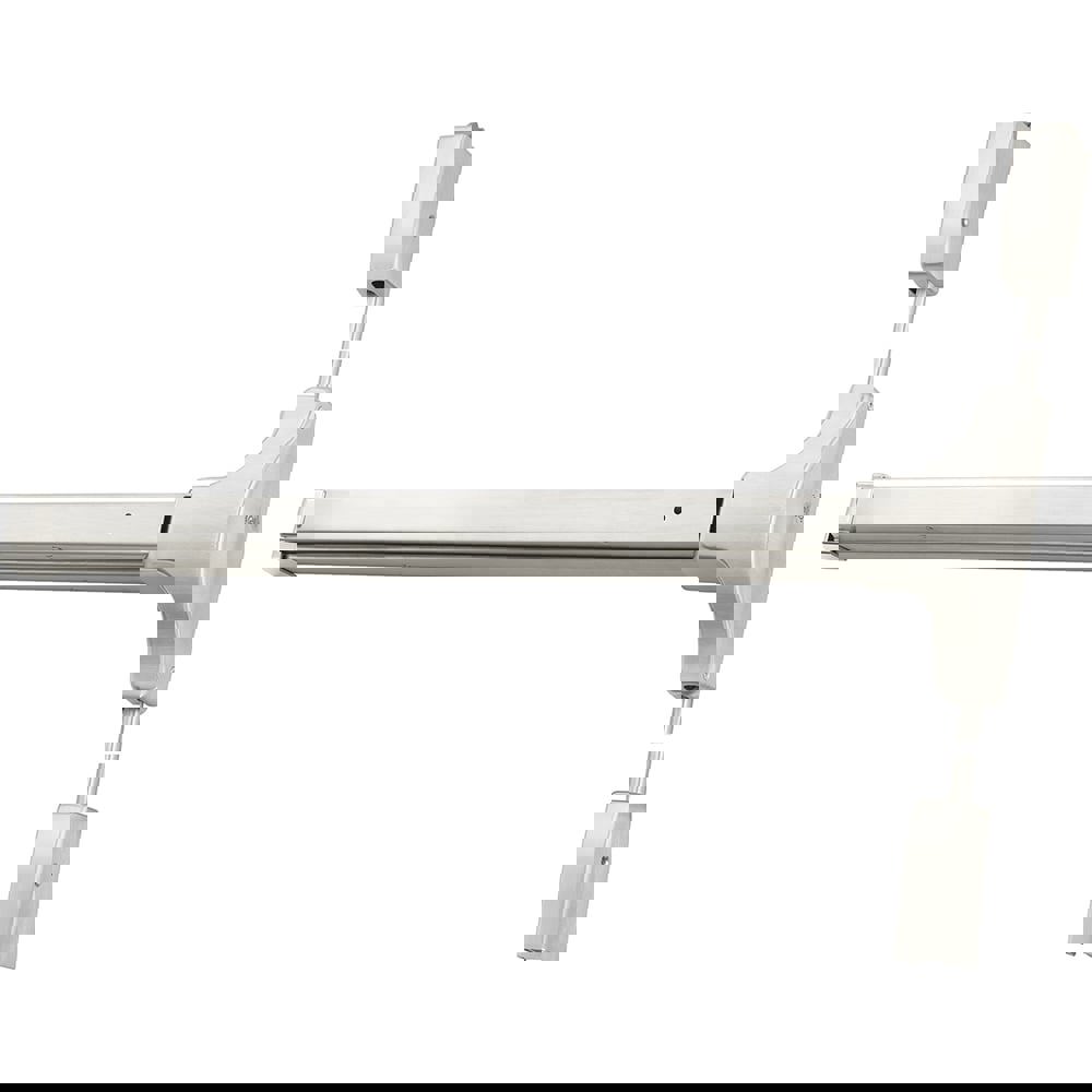 Vertical Bars; Type: Surface Vertical Rod Exit Device ; Rating: Non Fire Rated ; Hand: RH field reversible ; Minimum Door Width: 30 (Inch); Maximum Door Width: 36.000 (Inch); Grade: 1