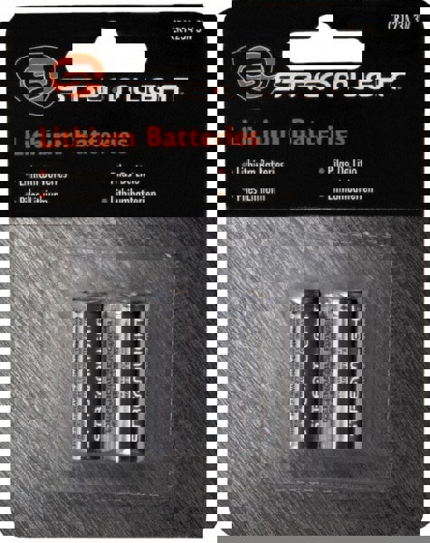 2 Qty 1 Pack Size CR123A, Lithium, 2 Pack, Standard Disposable Battery