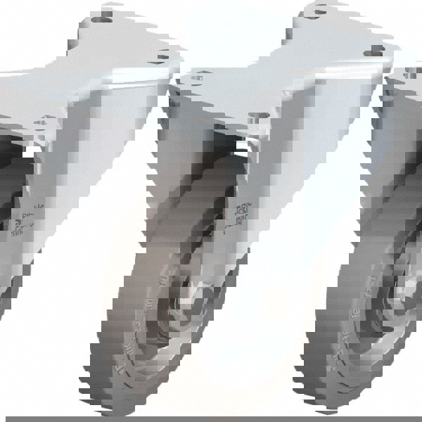 Rigid Top Plate Caster: Solid Rubber, 5