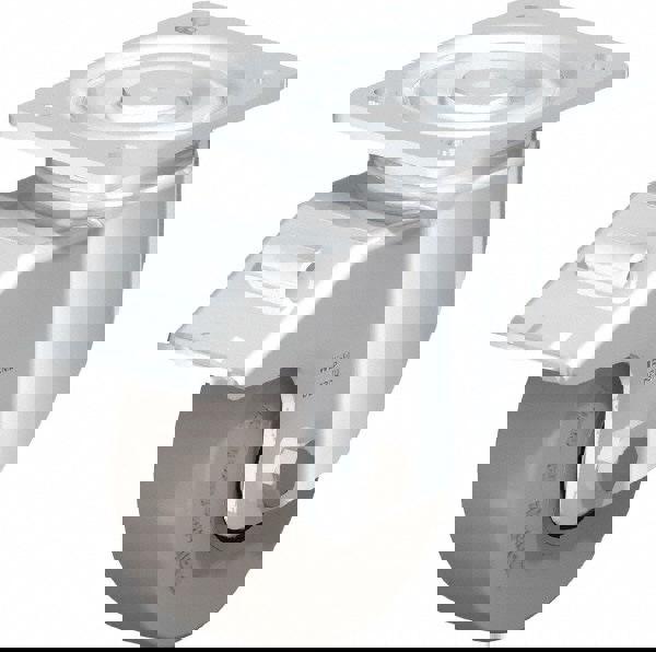 Swivel Top Plate Caster: Solid Rubber, 5