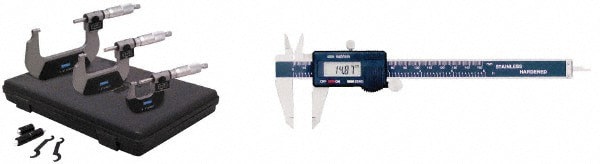 Mechanical Outside Micrometer Set: 0 to 3