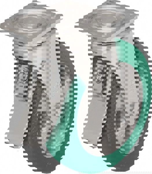 Swivel Top Plate Caster: Polyurethane-Elastomer Blickle Softhane, 5