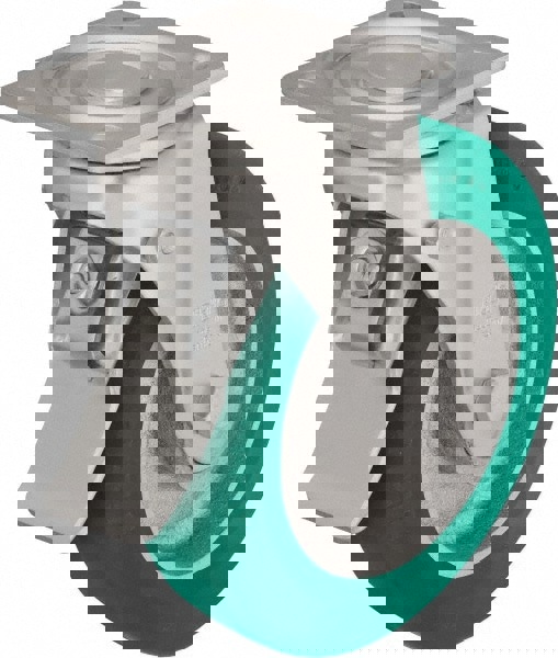 Swivel Top Plate Caster: Polyurethane-Elastomer Blickle Softhane, 10