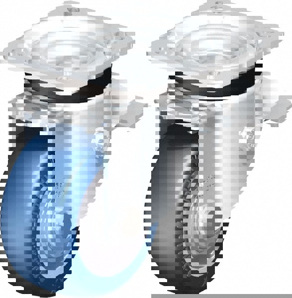 Swivel Top Plate Caster: Polyurethane-Elastomer Blickle Besthane, 3