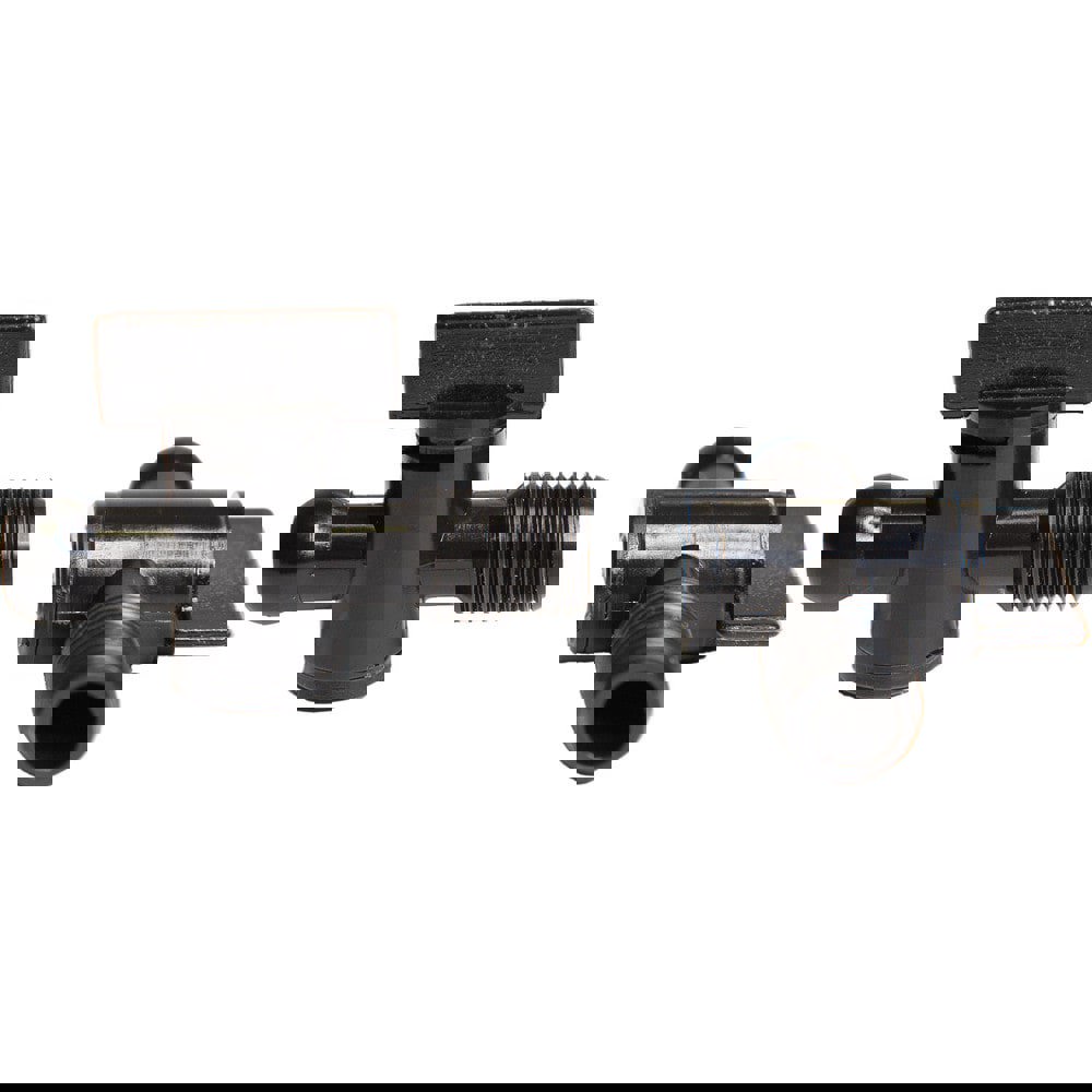 Coolant Hose Valves; Hose Inside Diameter (Inch): 1/4 ; System Size: 0.25in ; Connection Type: Male Snap-Loc x Male ; Body Material: POM ; Thread Size: 1/4in ; Number Of Pieces: 1