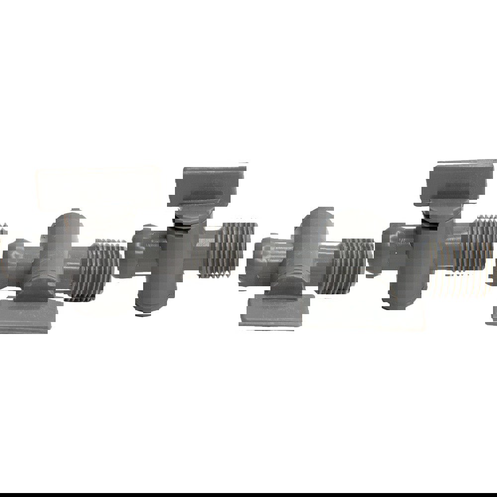 Coolant Hose Valves; Hose Inside Diameter (Inch): 1/4 ; System Size: 0.25in ; Connection Type: Male Snap-Loc x Male ; Body Material: POM ; Thread Size: 1/4in ; Number Of Pieces: 1