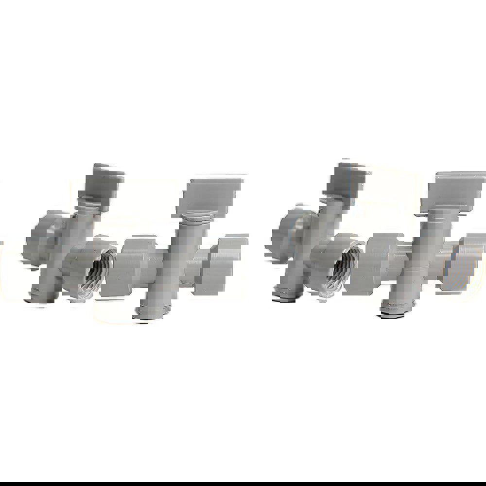 Coolant Hose Valves; Hose Inside Diameter (Inch): 1/4 ; System Size: 0.25in ; Connection Type: Female x Female ; Body Material: POM ; Thread Size: 1/4in ; Number Of Pieces: 1