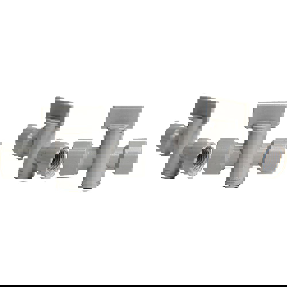 Coolant Hose Valves; Hose Inside Diameter (Inch): 1/4 ; System Size: 0.25in ; Connection Type: Female x Female ; Body Material: POM ; Thread Size: 1/4in ; Number Of Pieces: 10