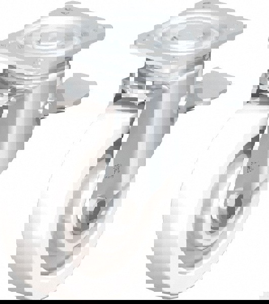 Swivel Top Plate Caster: Nylon, 6-1/2