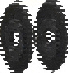 #10-32 UNF Thread, Black Oxide Finish, Steel Round Knurled Check Nut