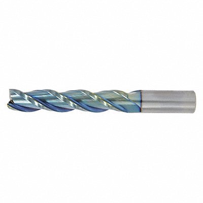 Square End Mill: 20.00 mm Dia, 100.00 mm LOC, 3 Flute, Solid Carbide