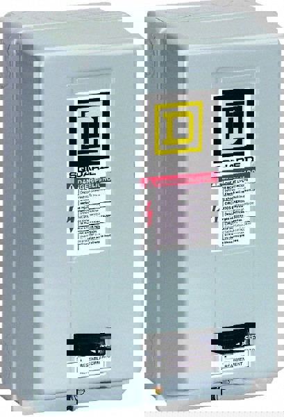 110 Coil VAC at 50 Hz, 120 Coil VAC at 60 Hz, 27 Amp, NEMA Size 1, Nonreversible Enclosed Enclosure NEMA Motor Starter