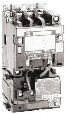 110 Coil VAC at 50 Hz, 120 Coil VAC at 60 Hz, 27 Amp, NEMA Size 1, Nonreversible Open Enclosure NEMA Motor Starter