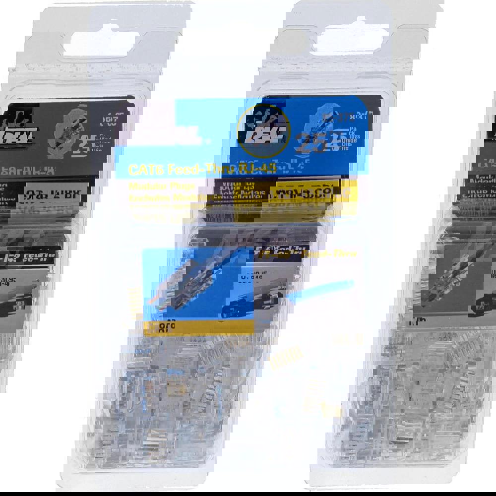 Modular Connectors; Connector Type: RJ45 ; Data Rating: Cat6 ; Number of Positions: 8 ; Number of Contacts: 8 ; UNSPSC Code: 39121400