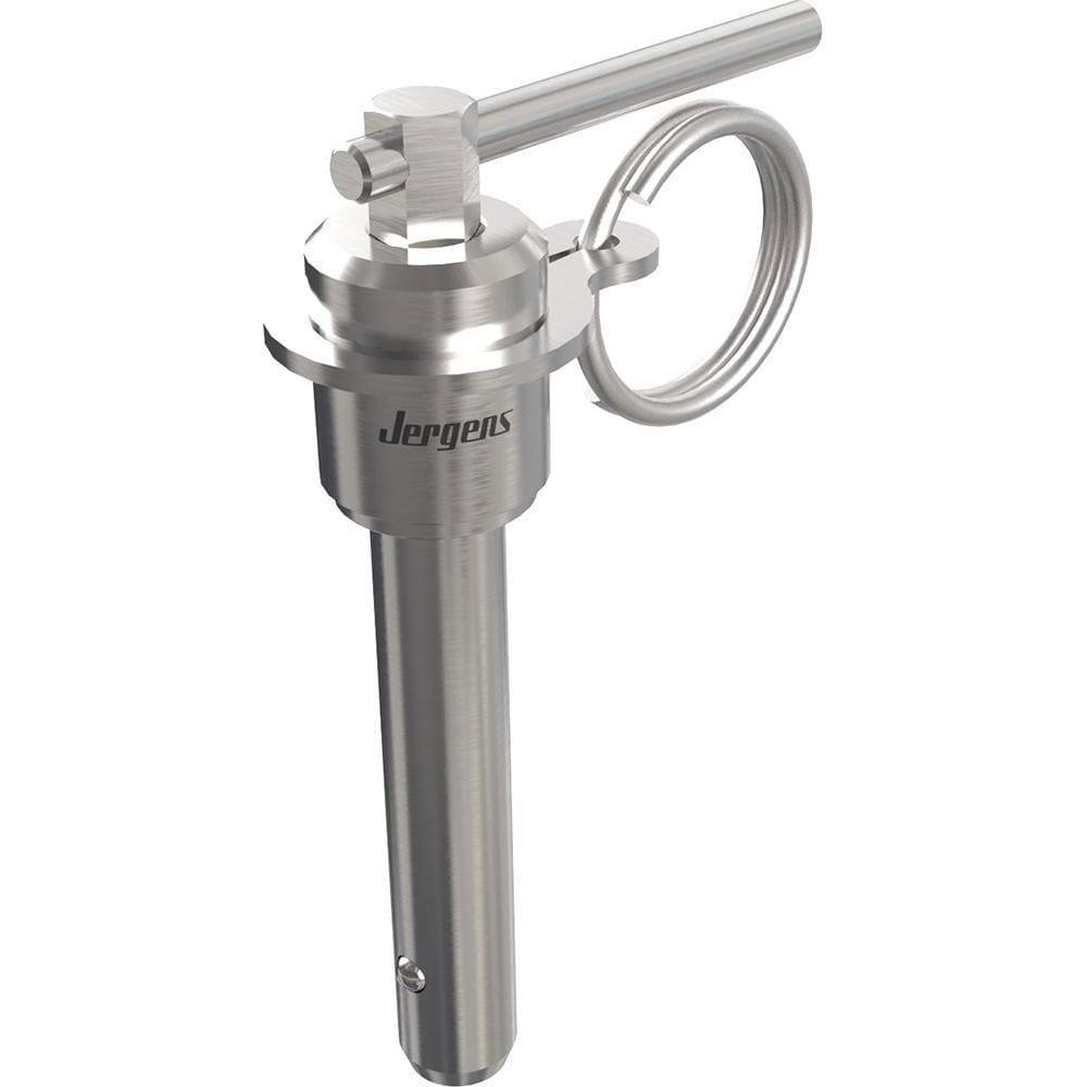 Ball Grip Quick-Release Pin: L-Handle, 12 mm Pin Dia, 40 mm Usable Length